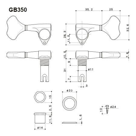 Gotoh GB350 L3+R2 Chrome